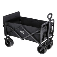 Faltbarer Bollerwagen, Schwarz, 160L Fassungsvermögen