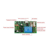 ÅTkomstkontroll Fingerprint Control Board 7-30V Fingerprint Identification Module DIY Relay DöRrlåSkontroller, S4