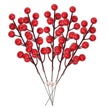 40PCS Christmas Simulation Berry 14 Berries Artificial Flower Fruit Plants Christmas Party Decoration DIY Gift