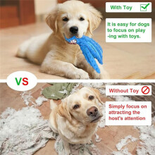 Jouet pour Animaux Compagnie Chat Chien Voix Poulpe Coquille Puzzle Jouet RéSistant Aux Morsures Interactif Chien Dents Nettoyage Jouet Mâcher