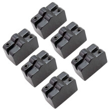 1 Lot de 6 PièCes Chevalet de Guitare Noir pour Guitare Sans TêTe TréMolo SystèMe de Pont Accessoires de Guitare