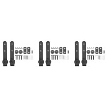 3X Schrank Schieben Tür Hardware Kit Super  Schieben Tür Hardware Kit Top Mount Kleider Bügel Schienen Schrank