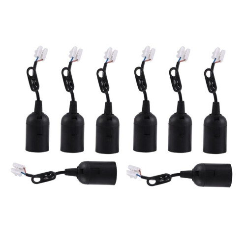 8Pcs E27 Lamp Holder Construction Socket Lamp Holder DIY Construction Site Socket Renovation Socket Lighting Accessorie