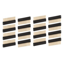 16PZ, 2X20 (40 Pin) Intestazione Impilabile con Passo da 0,1 Pollici Femmina Extra Alta per Raspberry Pi A + / B +