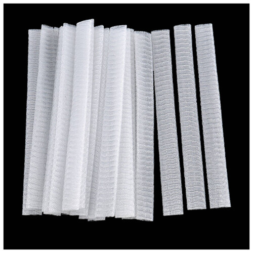 40 PCS Cosmetic Make  Brushes Guards Mesh Protectors Cover Sheath Net White 1