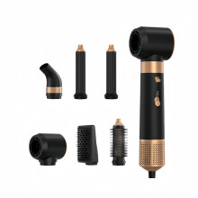 6-in-1 Hair Styler Pro, verbeterde föhnborstel met 60000 toeren per minuut, magische krultang voor links en rechts, multi-styler voor fö