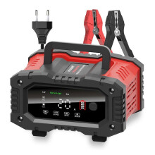 Cargador de batería para coche, cargador y mantenedor automático de 12V/20A y 24V/10A