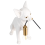 Beliani Table Lamp Dog ROCCO White 4