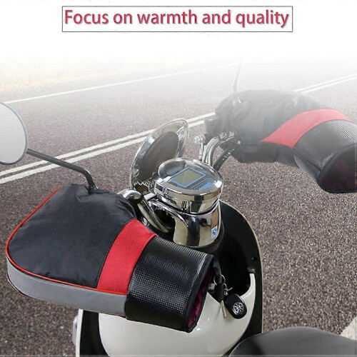 spessi e caldi guanti da moto antivento per manubrio 2