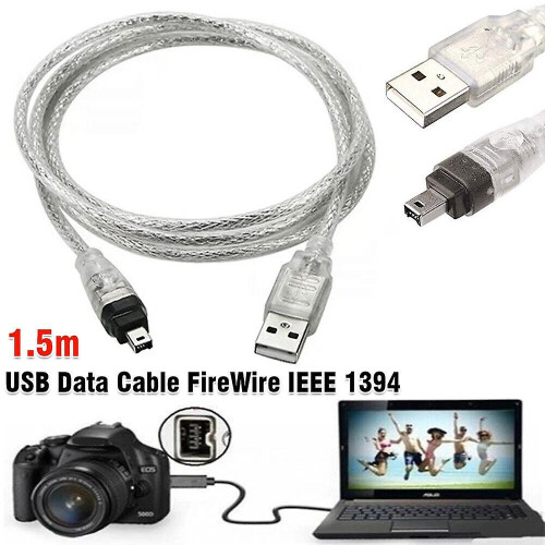 Black Friday per Mini DV MiniDV USB Data Cable FireWire IEEE 1394 HDV Camcorder to Edit PC