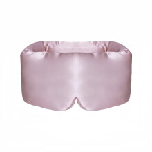 Maschera per dormire in seta 2025. Avvolgente e imbottita, a forma di bozzolo, per un sonno di lusso nell'oscurità totale. (Rosa tramonto)