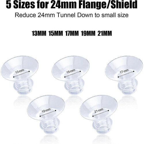 10pcs Silicone Flange Inserts 21mm Compatible With Medela/Spectra Pumps 1