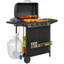 Barbacoa de Gas Negro 121 x 54 x 97 cm