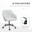 Vinsetto Silla de Oficina Blanco 60 x 59 x 89 cm 4