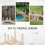 Outsunny Puente de Jardín Marrón 100 x 32 x 48 cm 6