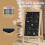 Vinsetto Pizarra Caballete Marrón 51 x 60 x 101 cm 5
