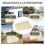 Outsunny Funda Protectora de Banco Beige 140 x 84 x 94 cm 5