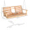 Outsunny Banco Columpio Marrón 150 x 75 x 53 cm 3