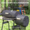 Outsunny Barbacoa de Carbón Negro 124 x 53 x 104 cm 6