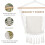 Outsunny Silla Colgante blanco 90 x 50 cm 3