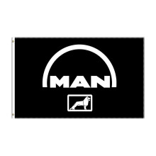 (D-1241, 90x150cm) 3x5 Ft Man Truck Flag Polyester Printed Car Racing Banner For Decor