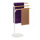 Towel Rack, Freestanding, 3 Rods, Bamboo Metal 1
