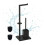 Metal Toilet Roll Holder with Brush - Freestanding Design 1
