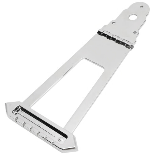 6 Strings Guitar Bridge Trapeze Tailpiece for Smooth-Silver