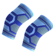 Multipurpose Kids Sports Elbow Pad Breathable Knitted-Blue M