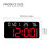 Digital Wall Clock Remote Control LED-Black shell red ligh 3