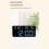 Digital Wall Clock Remote Control LED-Black shell red ligh 7