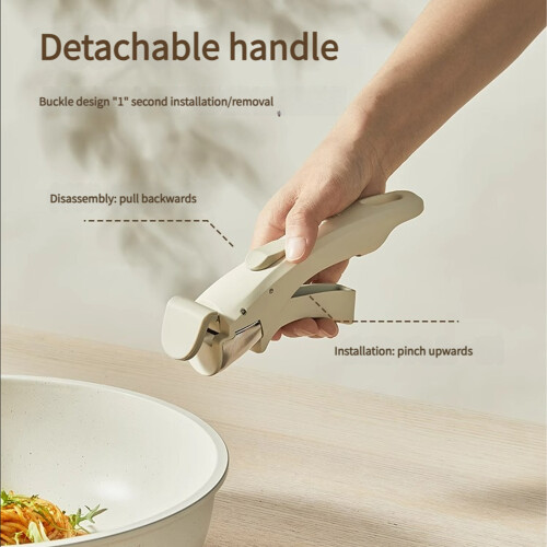 Detachable Handle Nonstick Frying Pan Cookware Set For Home-5 2