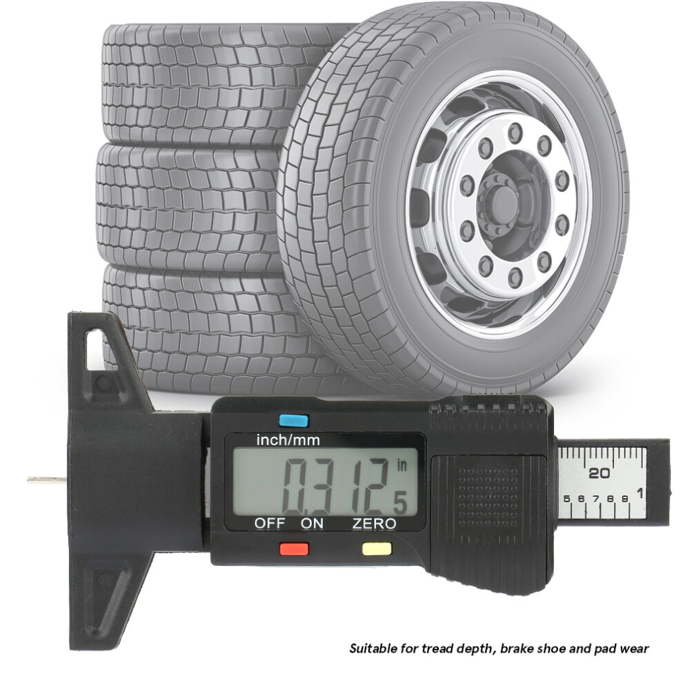 Tread Depth Gauge 0.01Mm Res 11.5X6.5x2cm Color 8411393778315