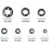 Ροδέλες Starlock για γρήγορη τοποθέτηση, κιτ συλλογής μετάλλων υψηλής ποιότητας, 3
