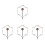 4Stk Metall Eierbackform Herzform Eier- Und Pfannkuchenring Silber 1