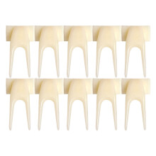 45Pcs Beige Food Feeder Fork for Birds Sturdy Fruit Feeding Accessory