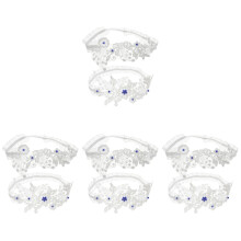 4Sets Blaue Blumenstrumpfbänder Für ,