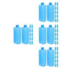 48Pcs Portable Small Ice Packs Sky-Blue Pe Freezer Blocks for Coolers