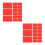 200Pcs Red Plastic Shims Heavy-Duty Door Window Support for Home Use 1
