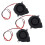 6Pcs 3D Printer Cooling Fan Black Plastic Radiator Long Life Dc 12V 1