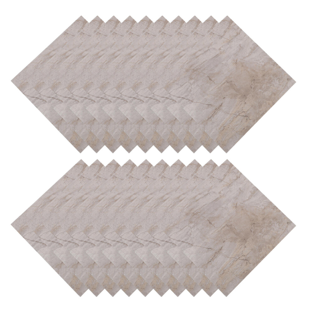 20Pcs Durable Pvc Waterproof Marble Pattern Peel And Stick Floor Tiles 3751032326749