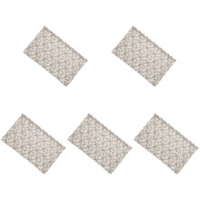 5Pcs Blue Threading Short Curtains for Kitchen, Bedroom, and Bathroom