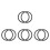 8Pcs Black Silicone Seal Ring for Ice Cream Maker Accessories 1
