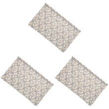 3Pcs Blue Cafe Style Short Curtains Cotton Tier for Bedroom Window