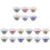18Pcs Assorted Color Ceramic Tea Cups Ideal for Home and Office Use 1