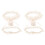 2Ensembles Ceintures De Jambe En Satin Et Beige Pour 1