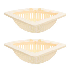 2Pcs Magnetic ABS Sink Drainer Rack Triangular Shape for Kitchen Use