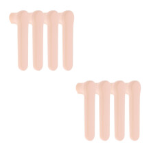 8Pcs Durable Beige Silicone Door Handle Safety Covers for Cabinet Use