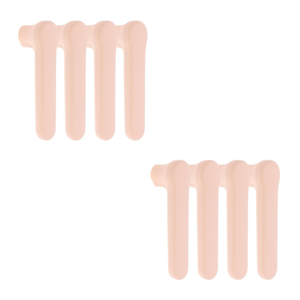 8Pcs Durable Silicone Door Handle Safety Covers For Cabinet Use Beige Happyyami