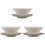 3Sets White Ceramic Tea Filter No-Hole Coffee Dripper Compact Design 1